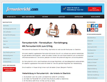 Tablet Screenshot of fernunterricht.com